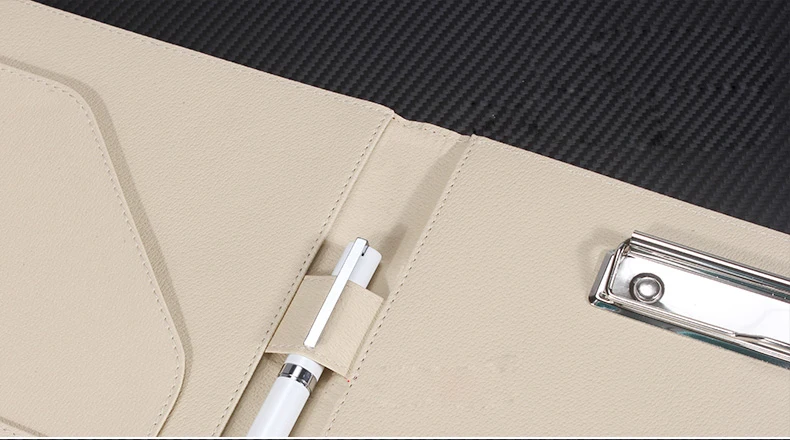 Дешевая цена хорошее качество письмо Размер A4 из искусственной кожи папка, папки для документов с калькулятором