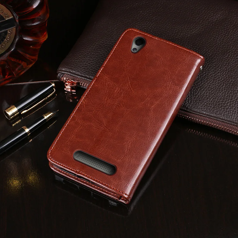 Кожаный чехол-книжка для zte Blade X3 задняя Противоударная крышка флип-чехол