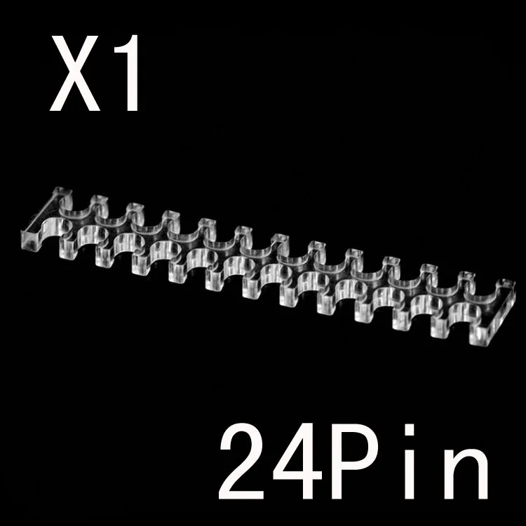 1 шт прозрачный акриловый кабельный гребень для 2 4 мм кабелей-24 кабеля |