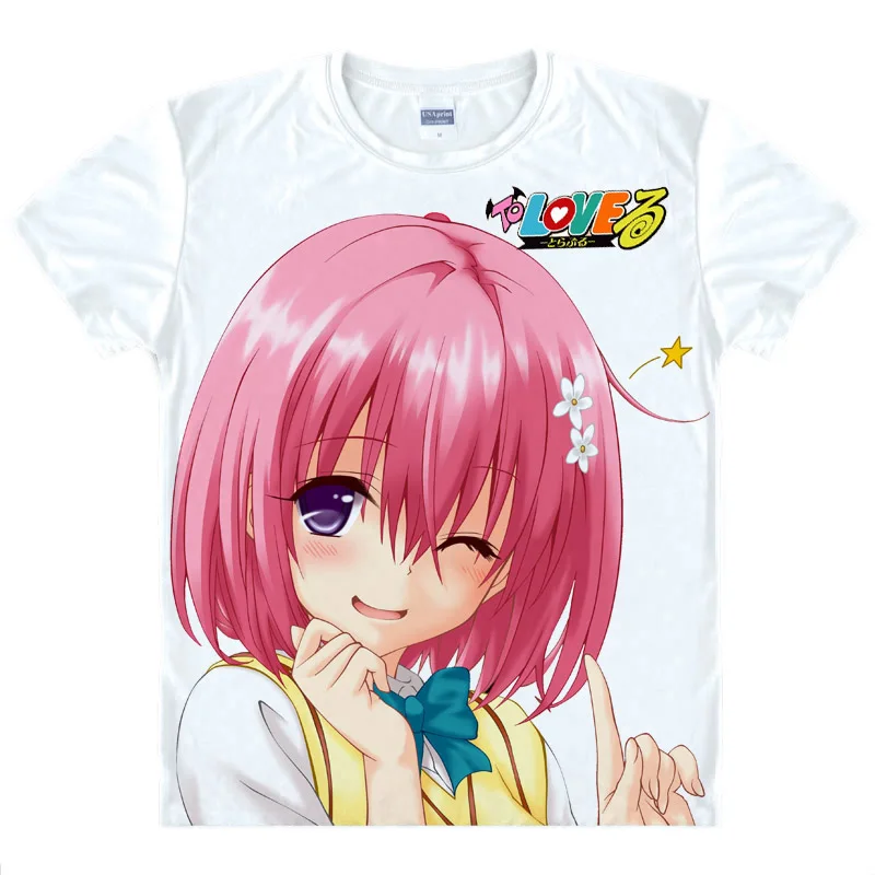 Coolprint японский Футболка с изображением в стиле аниме To Love Ru футболки мульти стиль