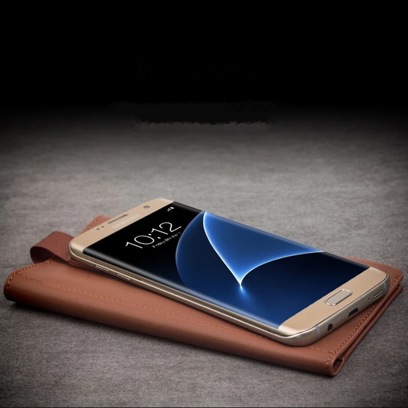 Чехол бумажник QIALINO из натуральной кожи чехол для Samsung Galaxy S7/S7 edge/S6/Note5/5 1 &quot/5 5&quot/5 7