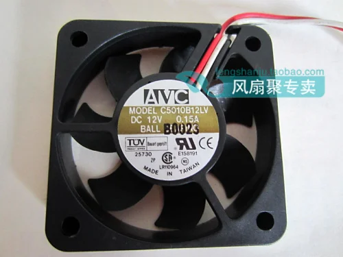Новые оригинальные тайваньские макро AVC 5 cm5010 12 В 0 15 A C5010B12LV вентиляторы
