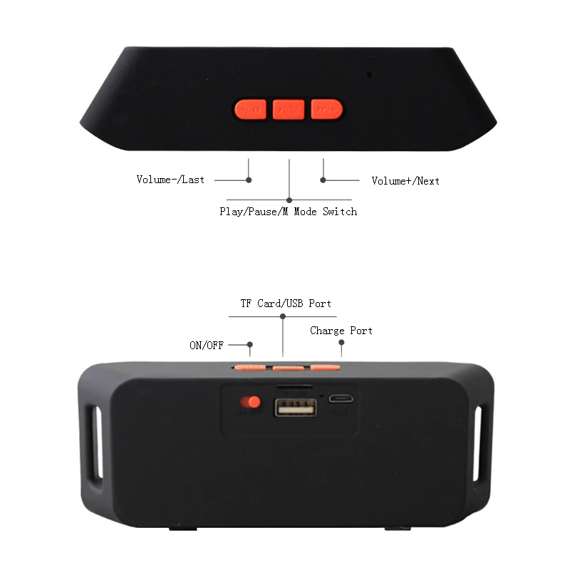 VTIN Bluetooth динамик s Портативный V3.0 беспроводной Bluetooth динамик USB флэш FM Радио стерео Супер Бас mp3-плеер громкий динамик