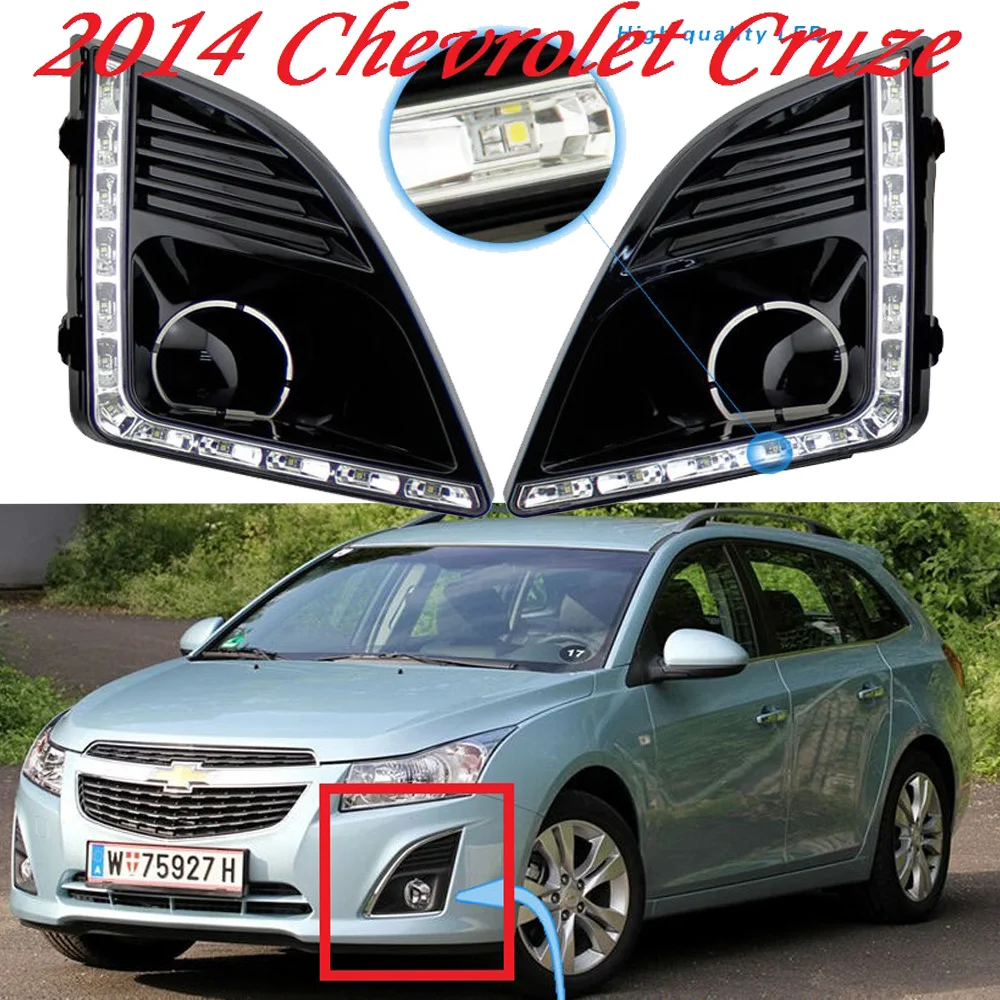 Бесплатная доставка cruze дневной свет LED drl дневные ходовые огни для Cruze MY 2013 facelift