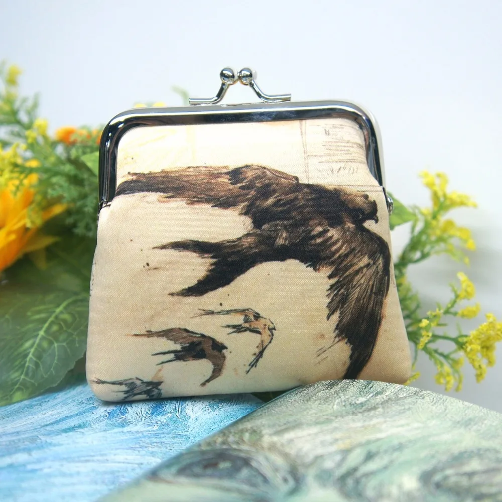 Кошелек для мелочи с принтом миндаля|change purse|coin pursepurse coin |