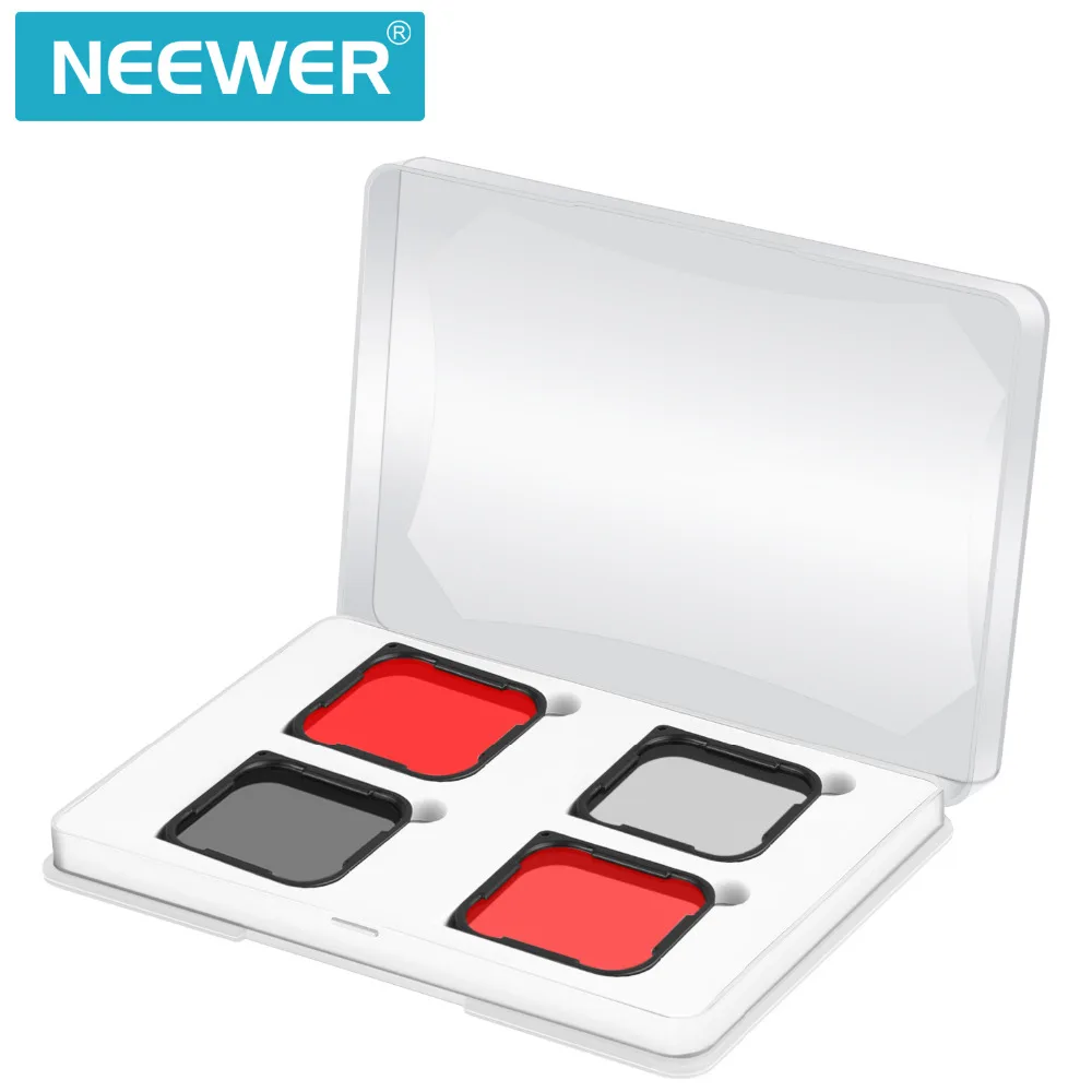 Neewer 4 Pack с многослойным покрытием ND фильтр комплект чистящая ручка для линз GoPro Hero