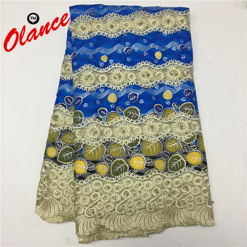 Шнур кружевной ткани с Анкара для африканских одежды PLW27 бесплатная доставка Cupion