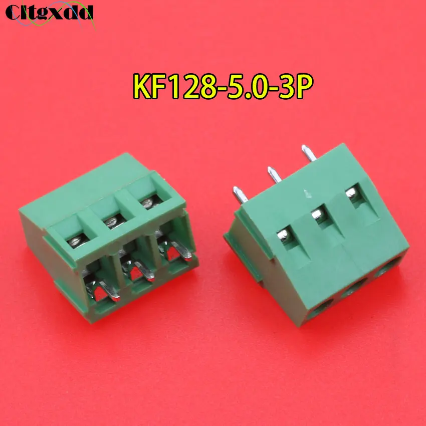 Cltgxdd 1 шт. KF128-5.0-2P 3P KF128-5.0 KF128 винт 2Pin 3Pin 5 0 мм прямой контакт PCB клеммный блок |