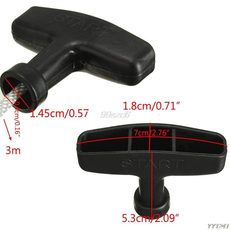 Портативный тяговый трос 1 2 м Универсальная ручка стартера генератора без крышки