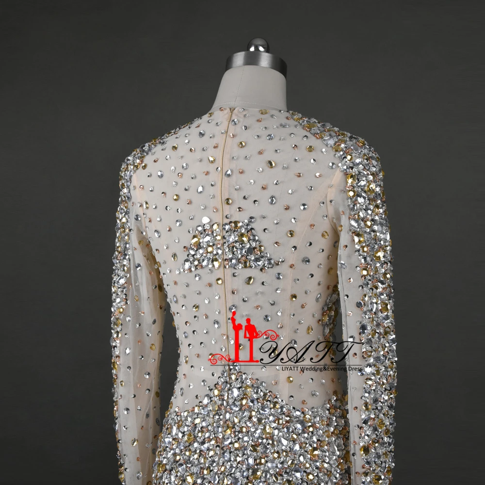 Сексуальные пышные платья 2017 Иллюзия декольте коктейльные с