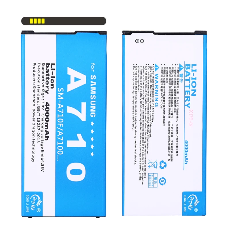 

Новинка, внешняя аккумуляторная батарея для Samsung GALAXY A7 A710F A7100 4000 edition, аккумулятор и зарядное устройство