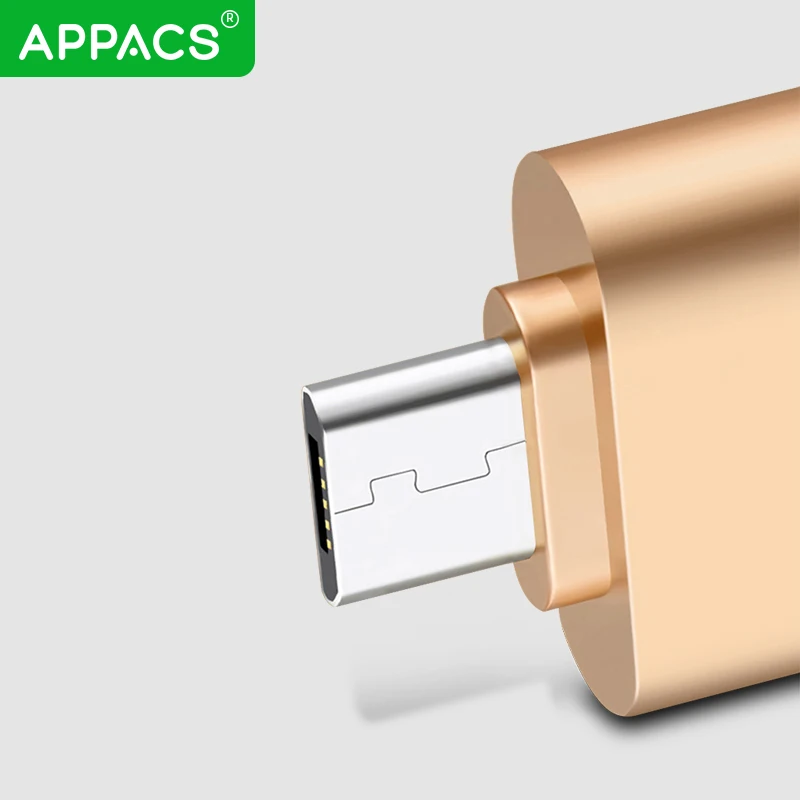 APPACS микро USB OTG кабель адаптер конвертер для Android мобильного телефона планшетный