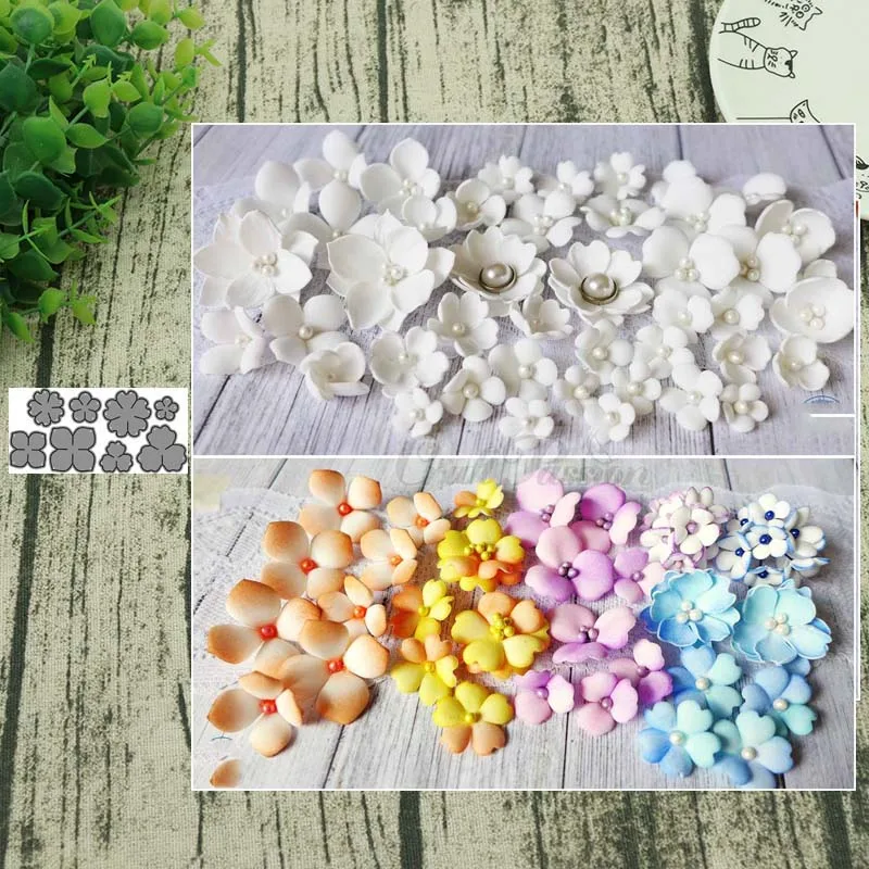 AddyCraft Новинка года 8 шт. металлические Вырубные штампы в форме цветка вырезанные