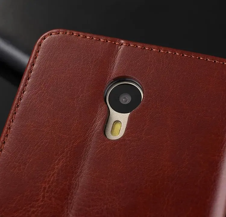 Luxury Flip leather Wallet Case For Meizu Note With Stand Holder +Card Slot+Soft Softclear case for gift freeship | Мобильные