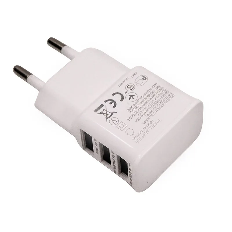 Сетевое зарядное устройство QUWIND EU на 2 а с 3 USB-портами для iPhone iPad Samsung galaxy и Android