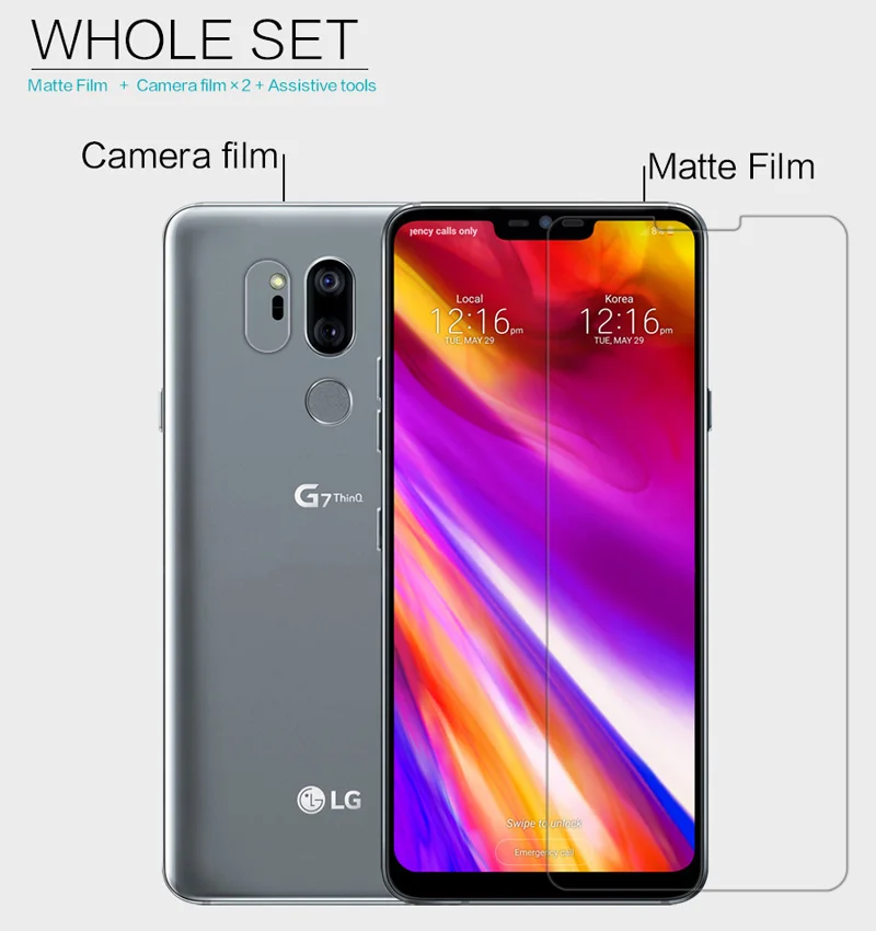 Nillkin матовая HD прозрачная защитная пленка для LG G7 ThinQ мягкий прозрачный