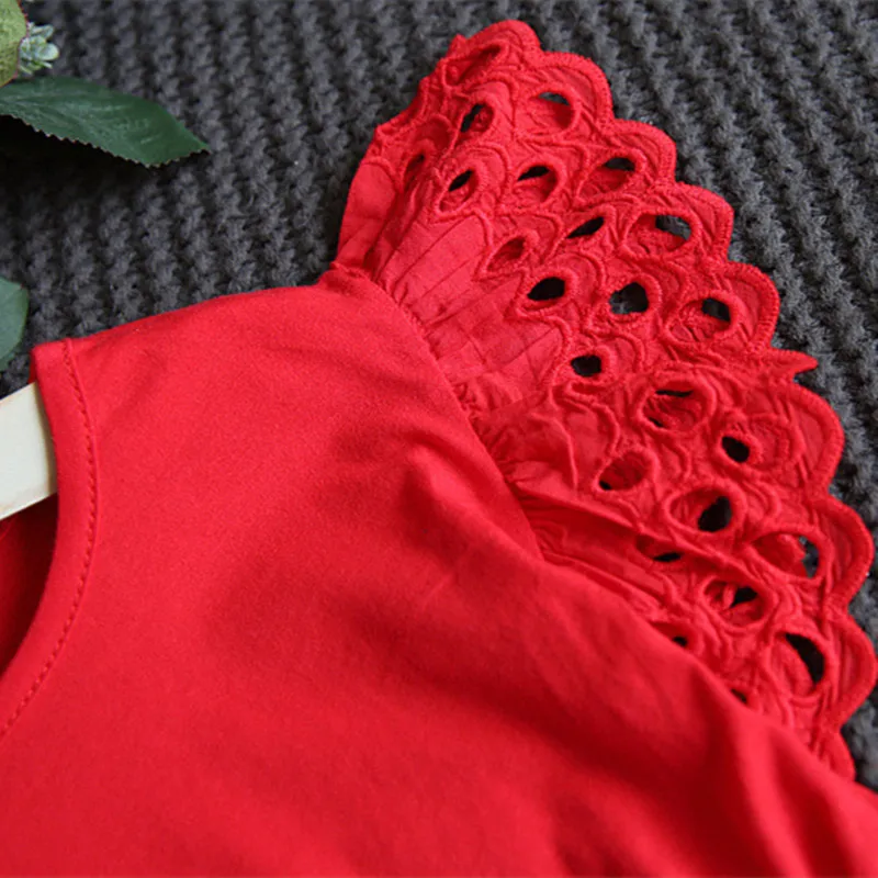 DFXD/2017 г. Комплект одежды для детей летняя одежда маленьких девочек Однотонная