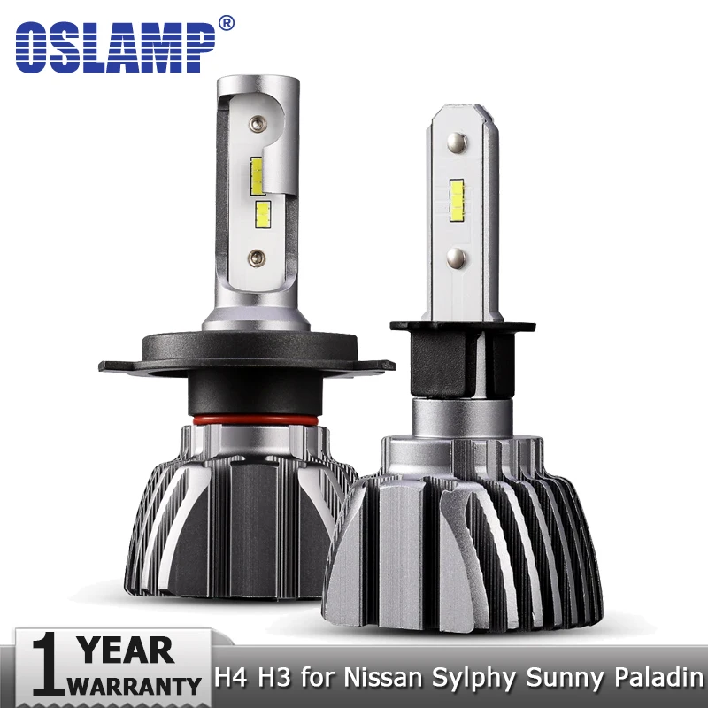 Oslamp H4 Hi-Lo светодиодный светильник для головы автомобиля 50 Вт 8000lm налобный фонарь