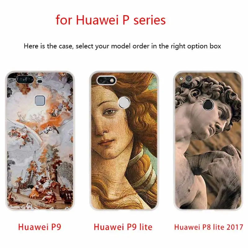 Мягкий чехол для Huawei P40 P30 P20 Pro P10 Lite e Plus P Samrt Z 2020 2019 Ретро винтажная художественная