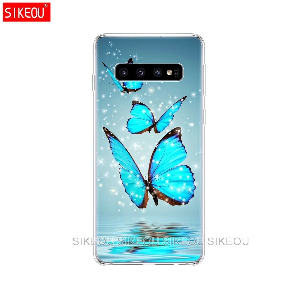 61011 Для samsung Galaxy S10 чехол S10Plus Силиконовый ТПУ чехол для телефона S10 E чехол для samsung S10 Plus G975F S 10 SM-G973F прозрачный - Цвет: 61011