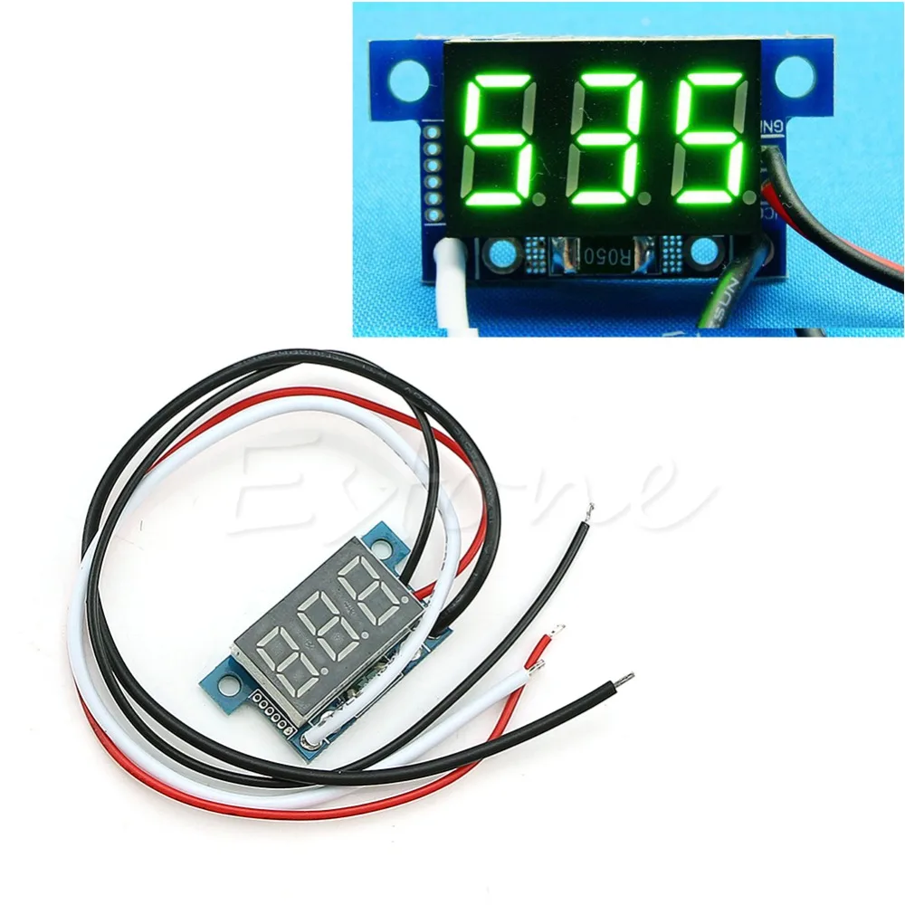 

Mini LED 0-999mA DC 4-30V Digital Panel Ammeter Amp Ampere Meter with Wire New