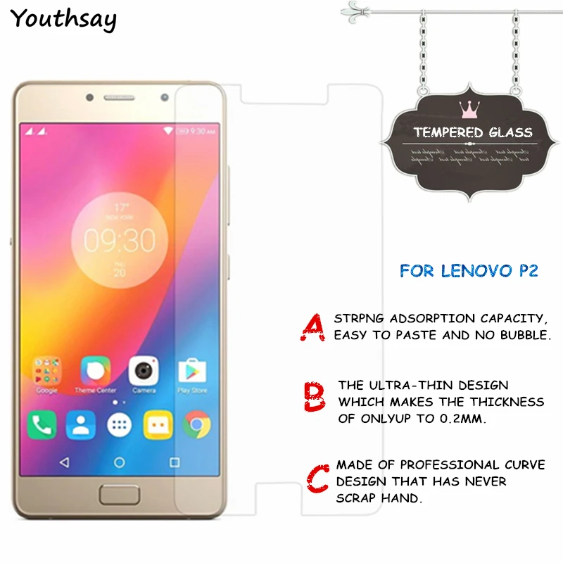 2 шт для стекла Lenovo P2 закаленное стекло защиты экрана Vibe защитная пленка P2A42