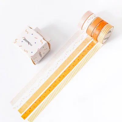 K 5 рулонов/комплект тонкий лента Washi, фото альбом, ежедневник, сделай сам, декоративная изоляционная лента, в японском стиле Стикеры Скрапбукинг Основные лента - Цвет: K