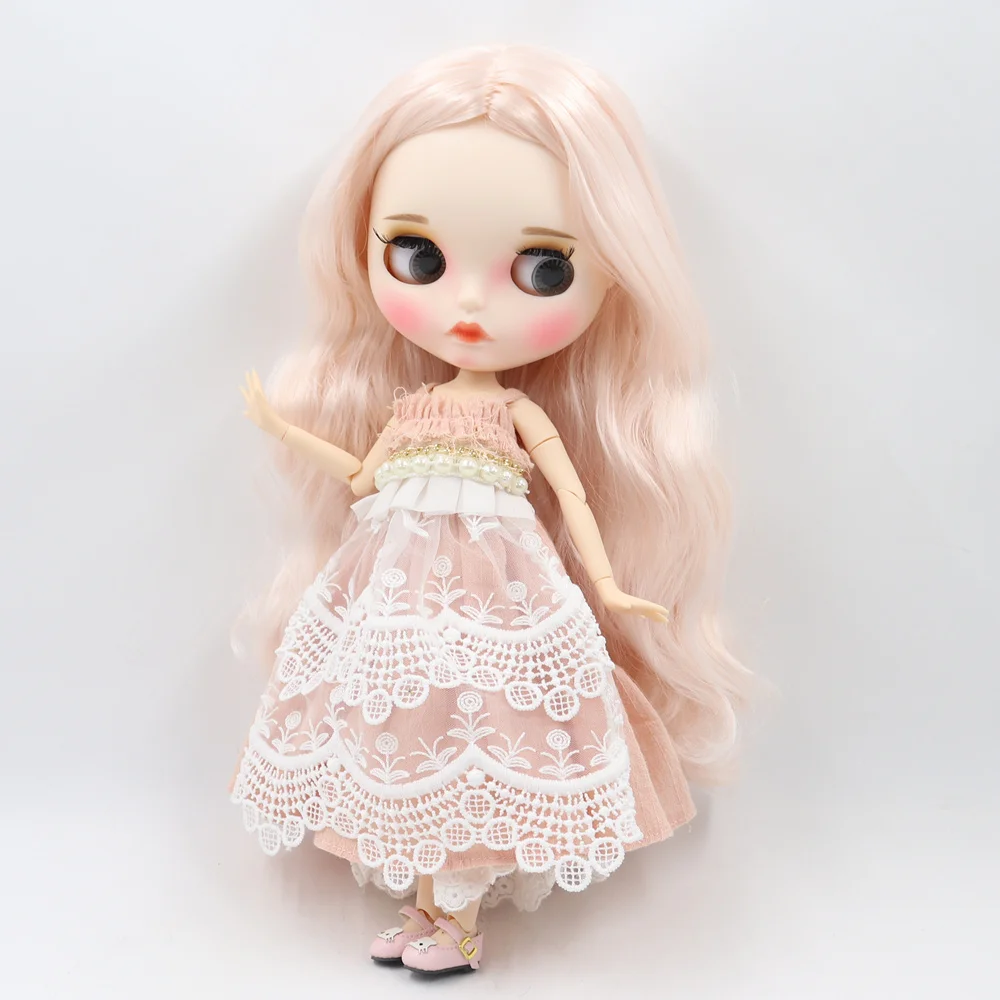 Ледяной DBS Blyth кукольные 1/6 bjd из белой кожи шарнирное тело сказочных розовых