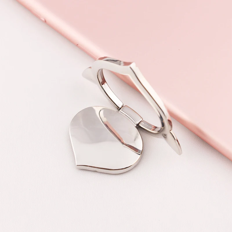 Серебристый IKSNAIL Cute Fox держатель телефона с кольцом на палец для iPhone samsung HUAWEI 360 градусов круглый держатель для магнитного крепления подставка для смартфона - Название цвета: Серебристый