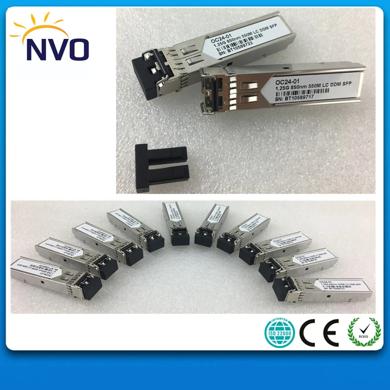 Бесплатная доставка 1 25G MM DX 850nm 550 M LC DDM волоконно оптический SFP трансивер 550nm SPF