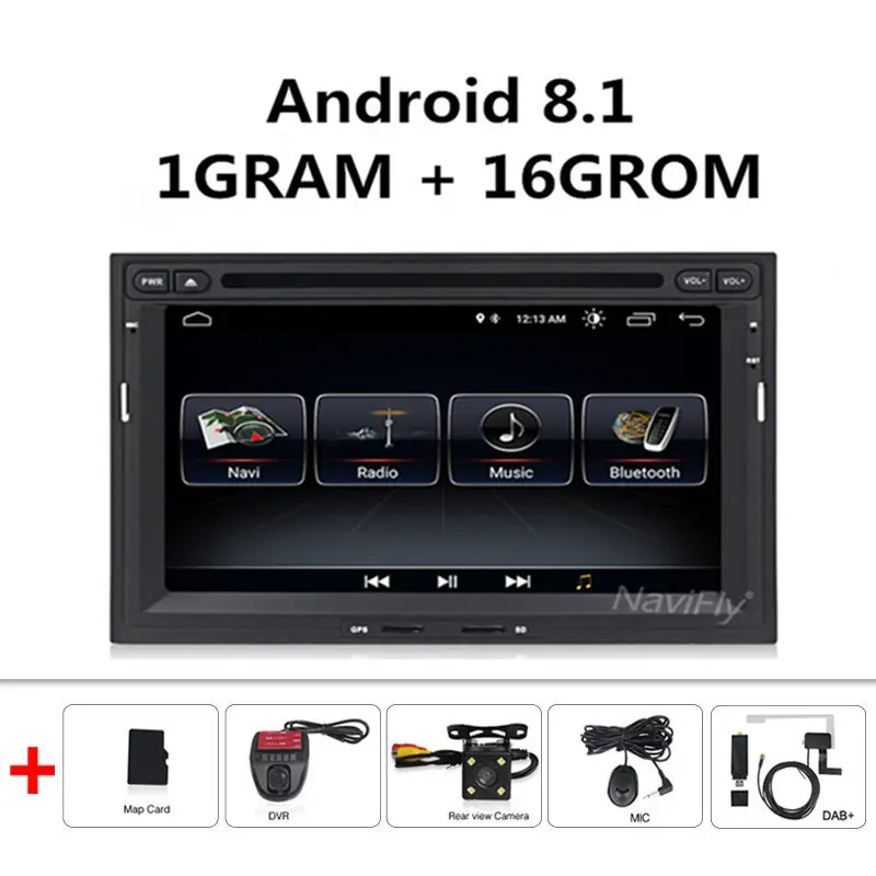 dvd Camera DVR DAB 2din Android 9,1 автомобильный dvd мультимедийный плеер радио аудио для peugeot 3005 3008 5008 партнер Berlingo gps навигация FM RDS SD USB - Цвет: dvd Camera DVR DAB