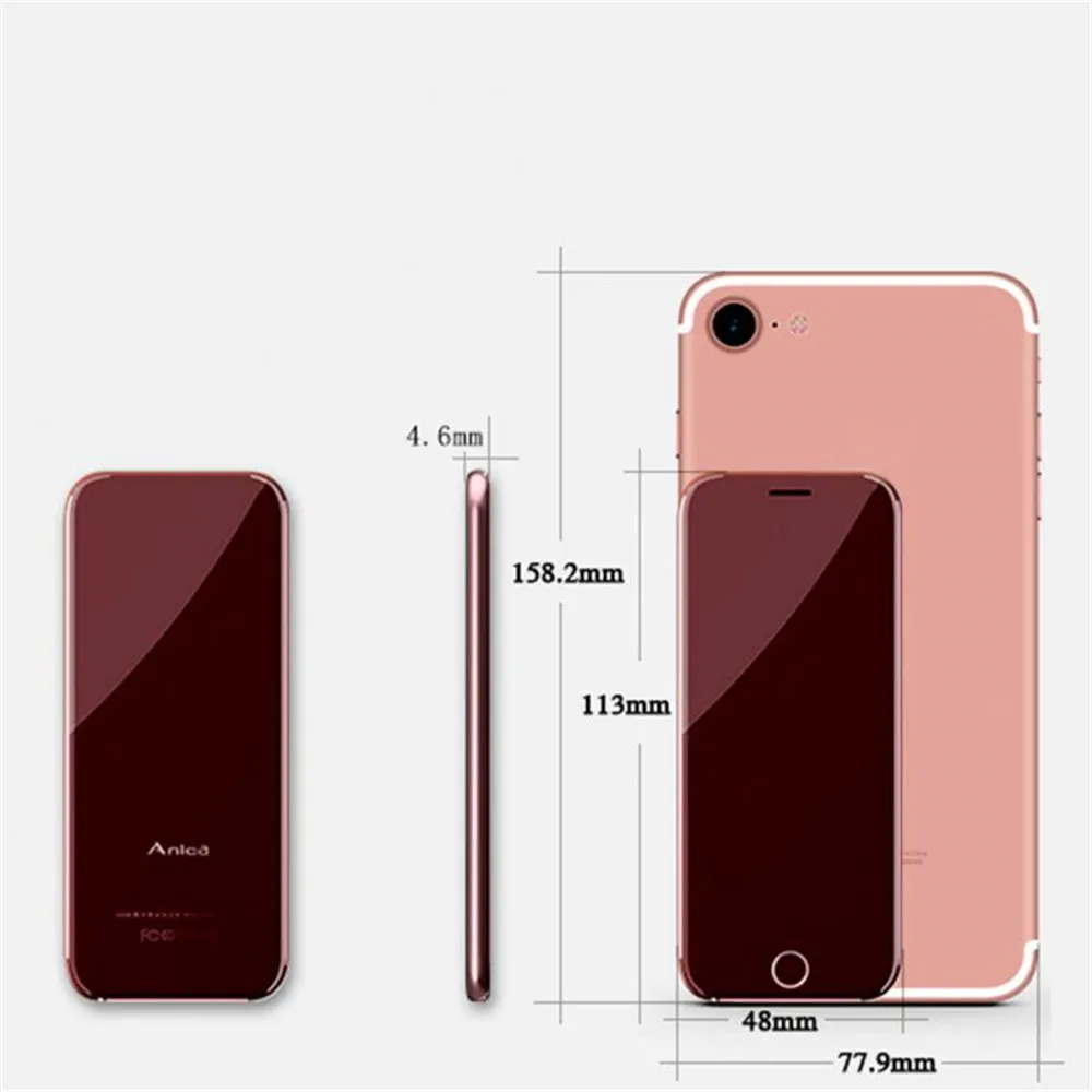 Мини телефон Anica T8 недорогой музыкальный проигрыватель 1 54 дюйма FM GSM бесплатная
