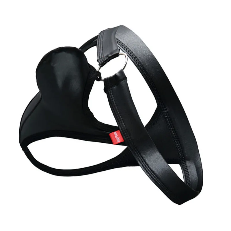 Сексуальное нижнее белье для геев мужские Трусы-стринги шорты из искусственной