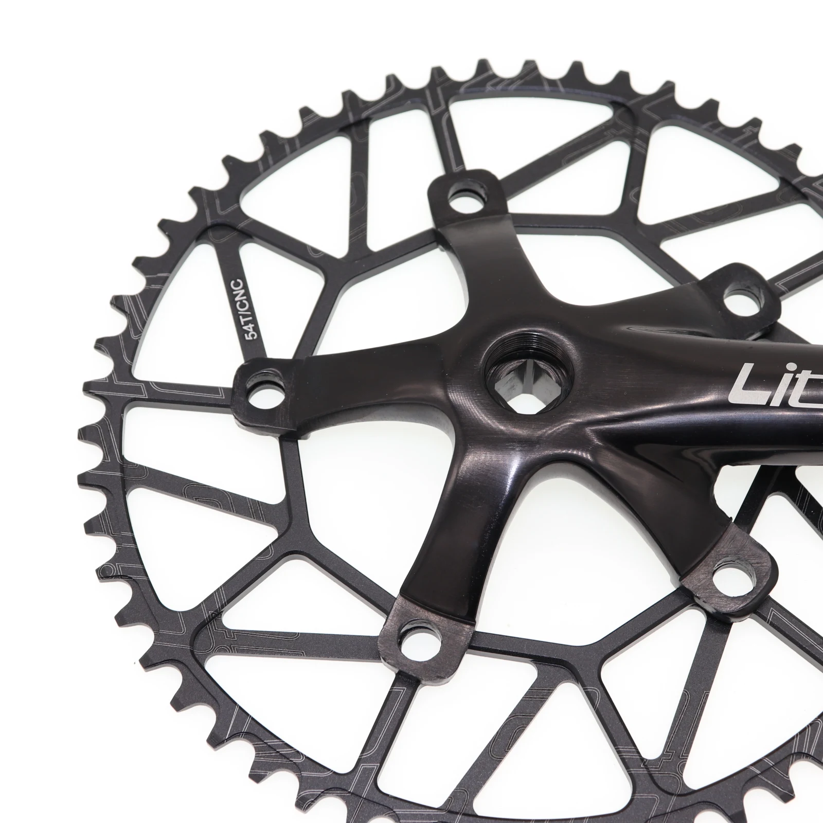 Шатун цепи Litepro 130 BCD полный полый 50 T/52 T/54 T/56 T/58 T Односкоростной велосипед широкий узкий цепной круг 130bcd