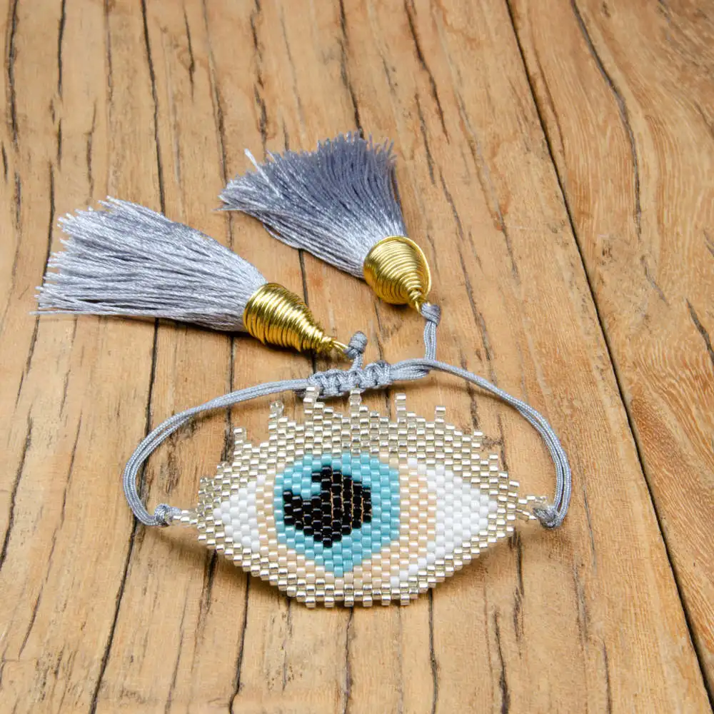 

Go2boho Evil Eye Bracelet MIYUKI Bracelets Black Pulseras Mujer 2019 Handmade Women Turkish Eye Jewelry Delicas Beads Party Gift