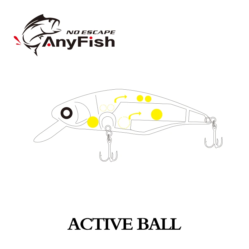 ANYFISH RV SHAD 70F-SR Рыболовная Приманка 7 см 9 3 г жесткая приманка с 2 рыболовными