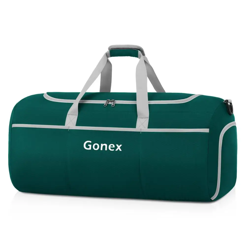 Blackish Green Gonex 70L складываемая дорожная сумка, легкая сумка для багажа, сумка на плечо, удобная сумка для отдыха на природе, Студенческая, походная, деловая - Цвет: Blackish Green
