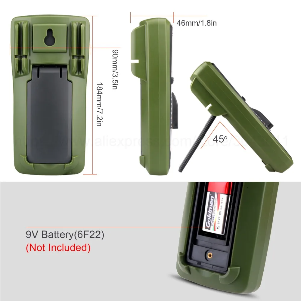 Профессиональный цифровой мультиметр True RMS 2000 отсчетов ЖК дисплей постоянный ток