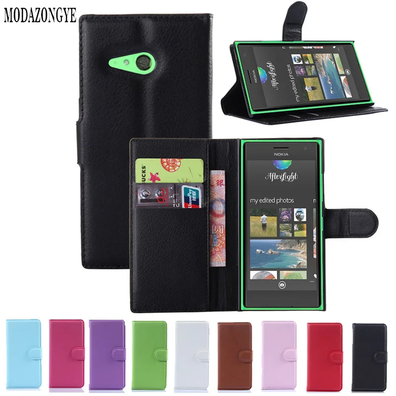 Роскошный чехол-кошелек из искусственной кожи чехол для Nokia Lumia 730 флип-чехол