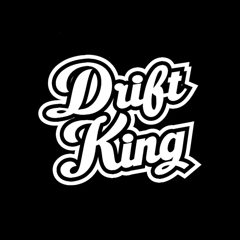 QYPF 15 см * 12 DRIFT KING модная Виниловая наклейка для автомобиля в стиле мотоцикла