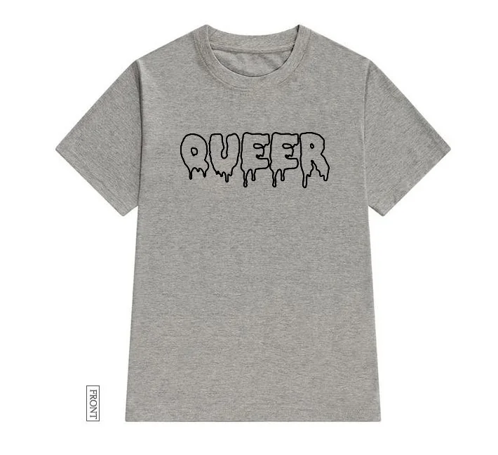 Женская футболка с принтом Queer lgbtq повседневная хлопковая хипстерская забавная