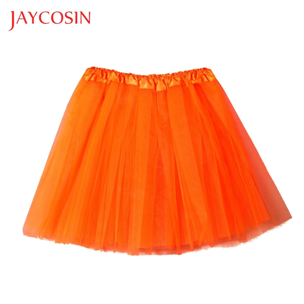 Женская короткая юбка из плиссированной газовой ткани JAYCOSIN Однотонная