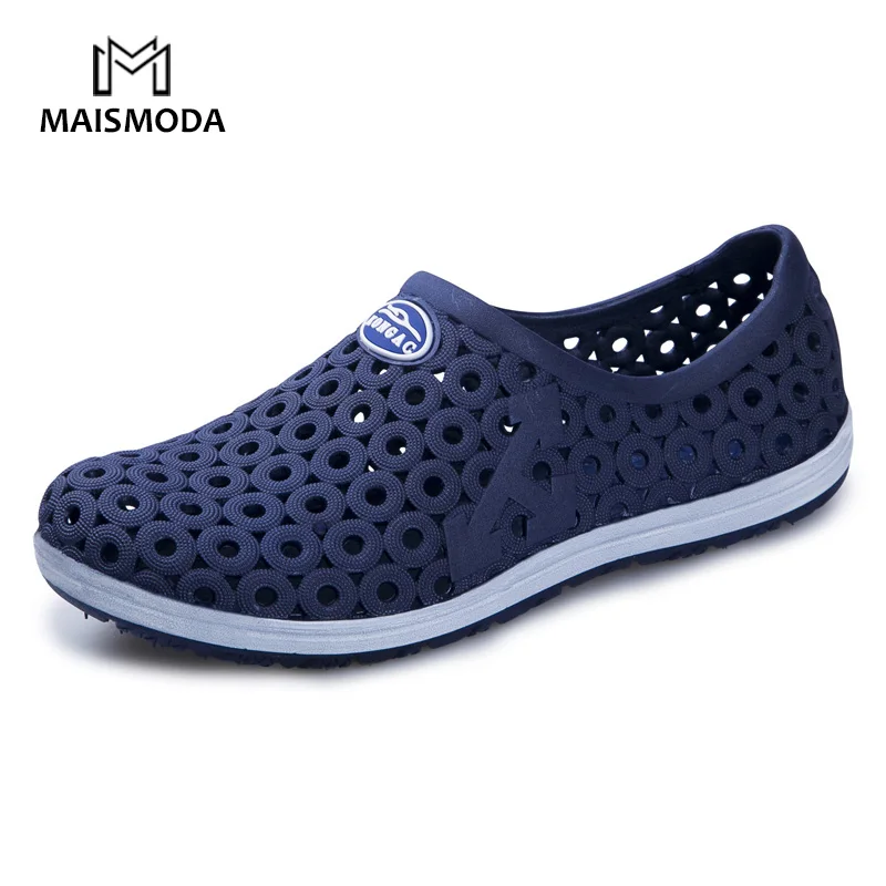 MAISMODA летние Для мужчин Модная обувь на плоской подошве с вырезами отверстие