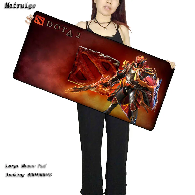 

Mairuige Shop Dota 2 900*400*2mm Large Mouse Pad Grande Keyboards Mat for League of Legends LOL CS Go for Game Player As Gift