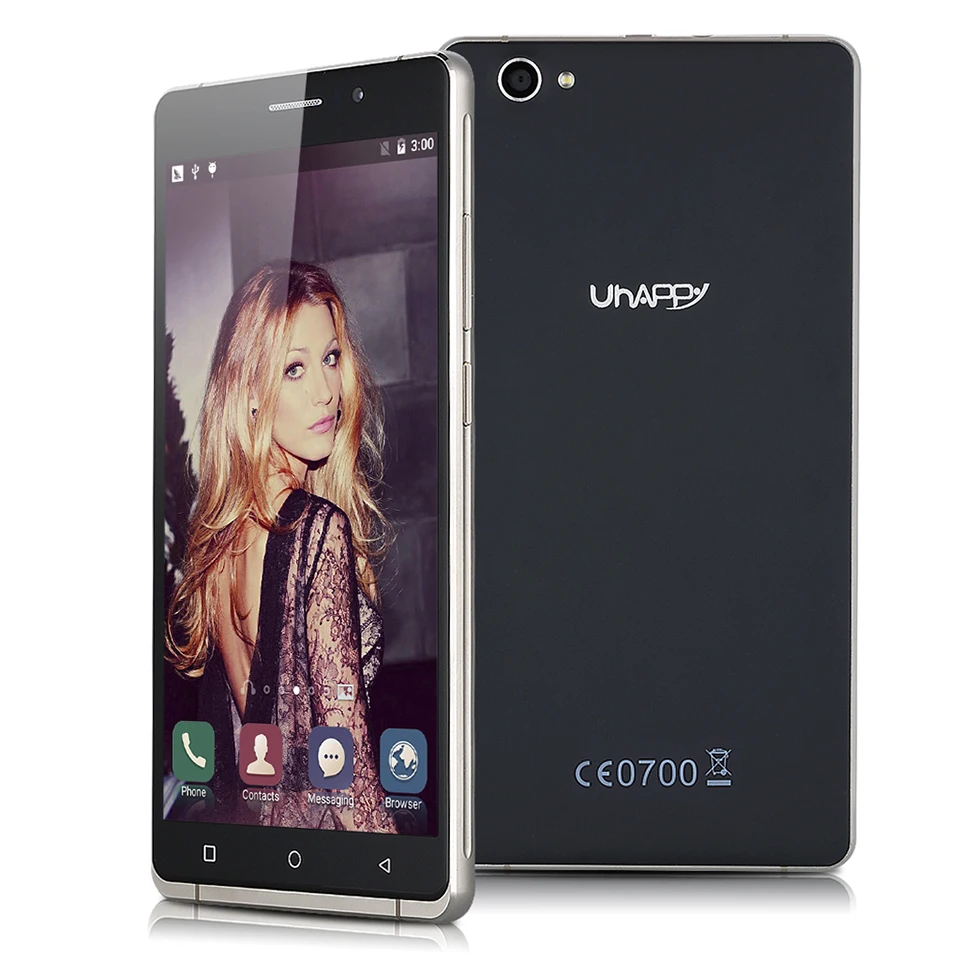 Оригинальный uhappy UP580 сотовый телефон MT6580 4 ядра Android 5.1 мобильный 6.0 дюймовый