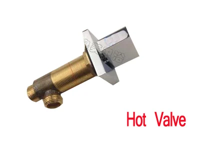 Hot Valve B Латунный Смеситель для ванны переключатель горячей или холодной воды Ванна Боковая ручка клапан кран аксессуары 1 шт - Цвет: Hot Valve B