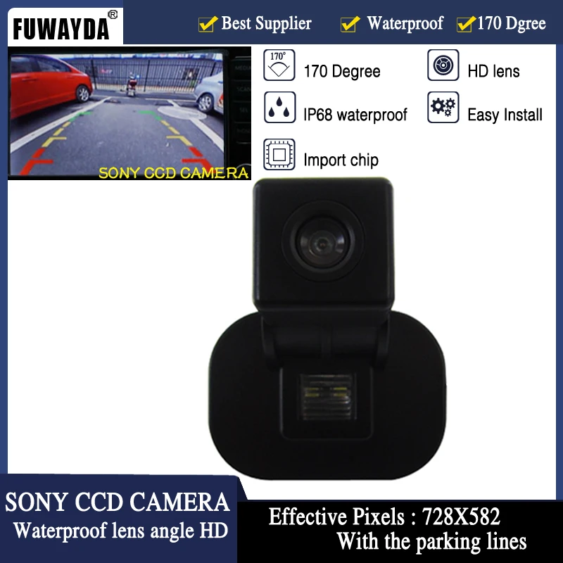 

FUWAYDA Free Shipping SONYCCD CAR REAR VIEW REVERSE BACKUP PARKING CAMERA FOR KIA FORTE / Hyundai Verna / Hyundai Solaris Sedan