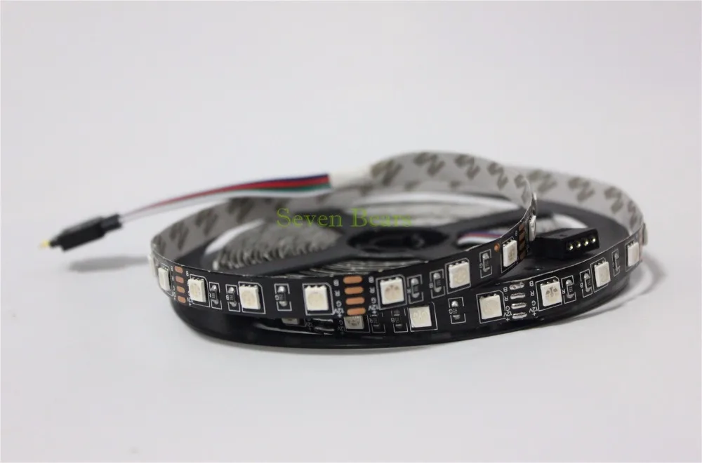IP20/65/67 Белый/Черный PCB DC12V Светодиодная лента 5050 SMD 5 м 300 светодиодов 60