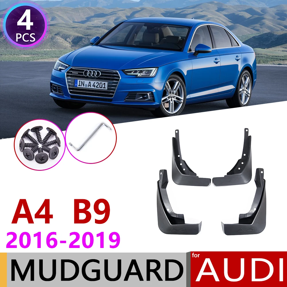 Для Audi A4 B9 2016 2017 2018 2019 4 шт. спереди и сзади автомобиля брызговик щитки брызговики