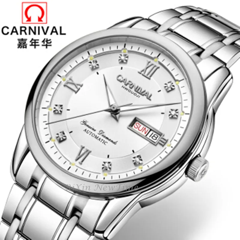 Часы наручные Carnival Swiss Мужские автоматические брендовые роскошные механические